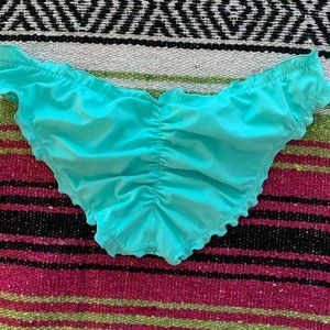 Victoria's Secret aqua 'scrunchy' bottoms